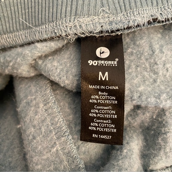 90 Degree by Reflex jogger sweatpants back pocket teal turquoise blue medium - Picture 8 of 10